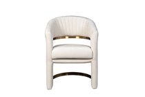 Стул велюр кремовый/матовое золото 67x66x85см - Garda Decor