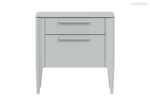 Тумба прикроватная Type 2 ящика ширина 50 см (светло-серый) - Ellipse