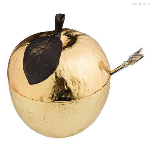 Банка для меда Michael Aram "Золотое яблоко" 11см (золотистая) - Michael Aram