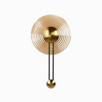 Настенный светильник Radiant диаметр 30, цвет медный/янтарный - Cosmo