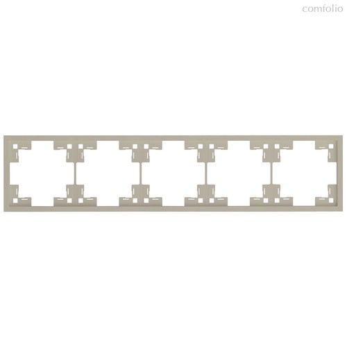 Пятиместная рамка 35850 LT, латте - Rikett