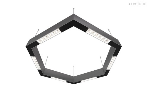 Donolux LED Eye-hex св-к подвесной, 36W, 700х606мм, H71,5мм, 2330Lm, 48°, 3000К, IP20, корпус алюмин, цвет алюминий - Donolux