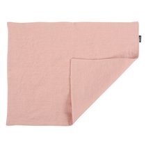 Салфетка под приборы из умягченного льна розово-пудрового цвета из коллекции Essential, 35х45 см - Tkano