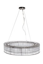 Люстра подвесная никель/стекло прозрач. d85xh150см - Garda Decor