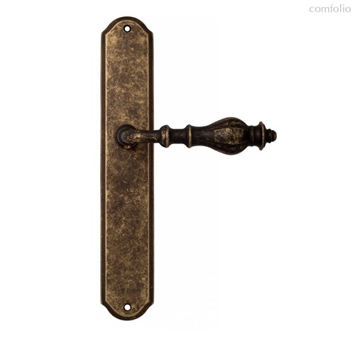 Дверная ручка Venezia Gifestion на планке PL02 античная бронза - Venezia Collezione