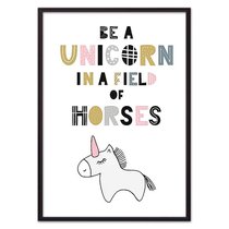 Единорог "Be a unicorn…", 40x60 см - Dom Korleone