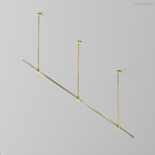 Готовая конструкция прямая на жестких подвесах Long H745мм без светильников и без блока питания, латунь - Maytoni