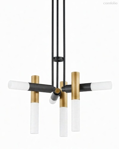 Люстра Кьюзак с цилиндрическими плафонами, цвет золотой - Louvre Home