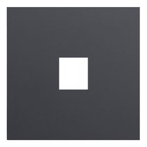 Лицевая панель для одиночной информационной розетки 35441 MB, черный сатин - Rikett