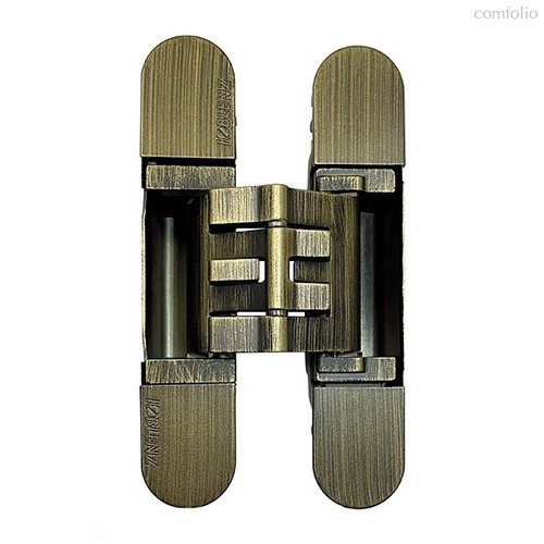 KUBICA K2760CM DXSX, BS петля скрытая универсальная СОСТАРЕННАЯ БРОНЗА (60 kg) - Koblenz