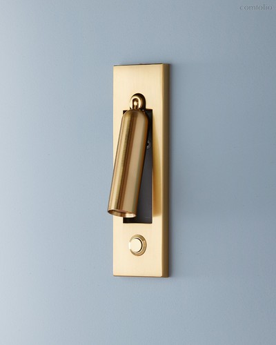 Встраиваемый в стену светильник Трейс, цвет золотой - Louvre Home