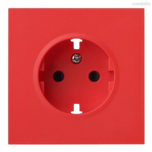 Лицевая панель для розетки 2к+з, красный 35632 RD, красный - Rikett