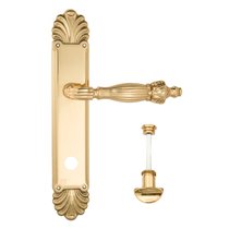 Дверная ручка Venezia Olimpo WC-2 на планке PL87 полированная латунь