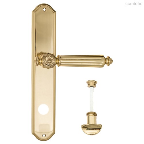 Дверная ручка на планке Fratelli Cattini "TORCELLO" WC-2 PL02-OLV полированная латунь - Fratelli Cattini