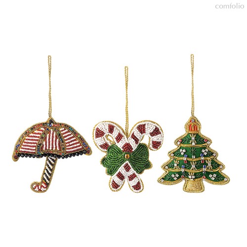Набор ёлочных украшений Christmas blink из коллекции New Year Essential, 3 шт. - Tkano