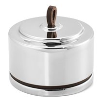 Мелочница круглая с крышкой Georg Jensen Манхеттен 5,7 см, сталь нержавеющая - Georg Jensen