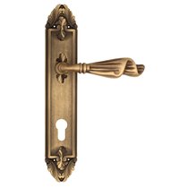 Дверная ручка Venezia Opera CYL на планке PL90 матовая бронза - Venezia Collezione