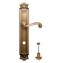 Дверная ручка Venezia Carnevale WC-2 на планке PL97 матовая бронза - Venezia Collezione