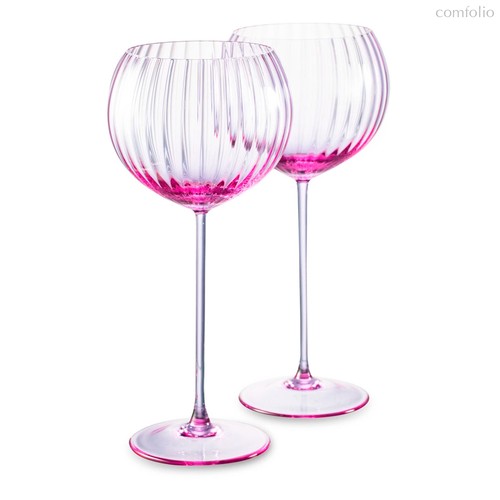 Набор бокалов для красного вина Anna Von Lipa Лион 580 мл, 2 шт, стекло хрустальное, лиловый - Anna Von Lipa