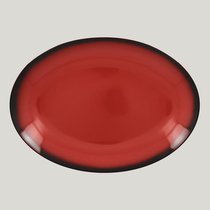 Блюдо овальное RAK Porcelain LEA Red 32 см (красный цвет) - RAK Porcelain