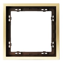 Рамка металлическая на 1 пост, S70 Metal латунь - Voltum