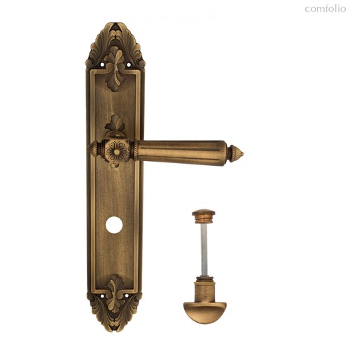 Дверная ручка Venezia Castello WC-2 на планке PL90 матовая бронза - Venezia Collezione