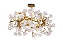 Люстра Флора (Flora) d.80x45 см, металл цвет золото - Garda Decor