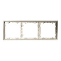 Рамка металлическая на 3 поста, S70 Metal никель - Voltum