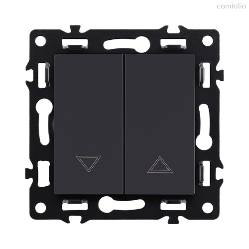 Механизм управления жалюзи 2-клавишный, черный Kollinger Asthetik AS-013BK - Kollinger