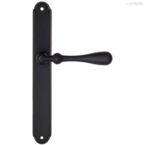 Дверная ручка на планке Fratelli Cattini "RETRO" PL01-NM матовый черный - Fratelli Cattini