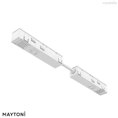 Коннектор питания прямой гибкий 5см Exility белый - Maytoni