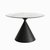Обеденный стол Cardiff Sole диаметр 110, цвет белый/черный - Cosmo Red
