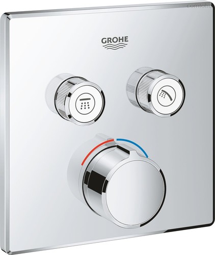 29148000 Grohtherm SmartControl Внешняя часть смесителя на 2 выхода, хром - Grohe