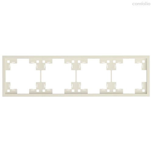 Четырехместная рамка 35840 MC, кремовый сатин - Rikett
