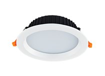 LED Ritm cветильник встраиваемый, 24W, 2280Lm, D195xH60мм, 4000К, IP44, 120°, Ra>80, монтаж. D165мм, корпус белый+источник питания. - Donolux