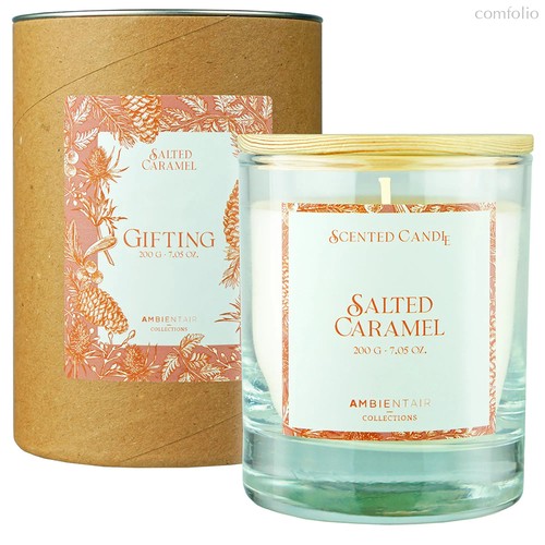 Свеча ароматическая Gifting, Salted Caramel, 40 ч - Ambientair