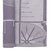 Салфетка из хлопка фиолетово-серого цвета с рисунком Ледяные узоры, New Year Essential, 53х53см - Tkano