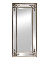 Серебряное зеркало в полный рост Венето, цвет античное серебро - Louvre Home