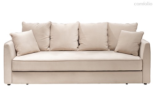 Диван Морес-Стандарт/PR трехместный раскл. велюр беж Vel16 224x97x84см - Garda Decor