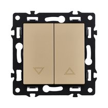 Механизм управления жалюзи 2-клавишный, золотой Kollinger Asthetik AS-013GD - Kollinger