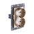 Розетка штепсельная SCHUKO двойная 16A/250 В, золотой Kollinger REA-032GD для Aspekt, Eleganz, Reflex - Kollinger