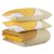 Комплект постельного белья двуспальный из сатина горчичного цвета с авторским принтом из коллекции Freak Fruit - Tkano