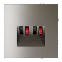 Розетка акустическая встраиваемая VOLTUM S70 4-местная, (шелк) - Voltum