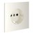 Накладка для розетки с заземлением и защитными шторками, S70 хлопок - Voltum