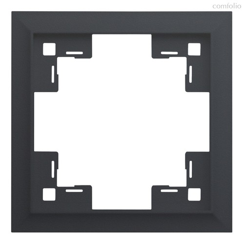 Одноместная рамка классик 35910 MB, черный сатин - Rikett