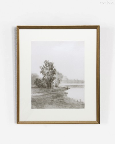 Интерьерный постер Quiet Stream-I, цвет бежевый - Louvre Home