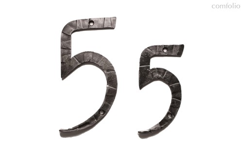 Кованая цифра 5 15 см - Covali