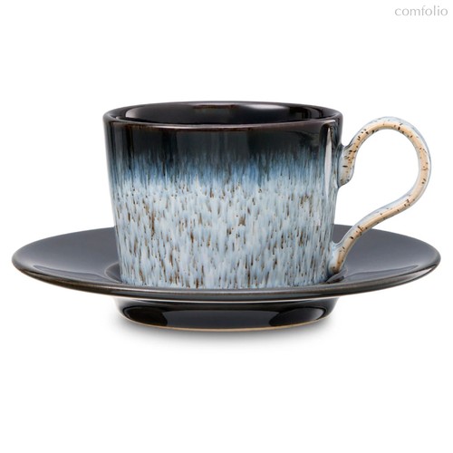 Чашка чайная с блюдцем Denby Гало 260 мл, керамика жаропрочная - Denby