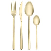 Набор столовых приборов Pure, золотистые матовые, 24 пред. - Liberty Jones