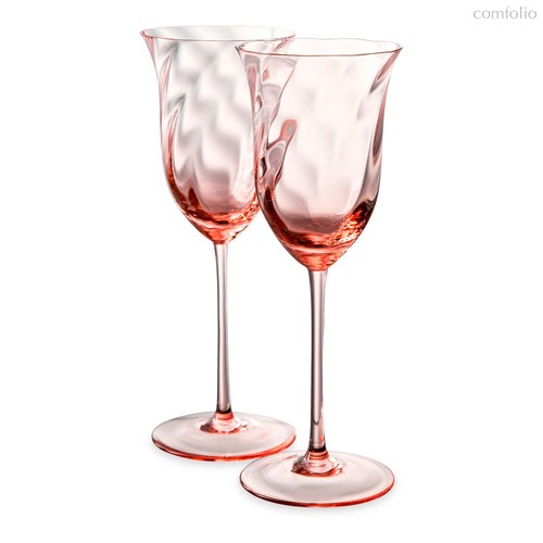 Набор бокалов для белого вина Anna Von Lipa Лиму 210 мл, 2 шт, стекло хрустальное, розовый - Anna Von Lipa